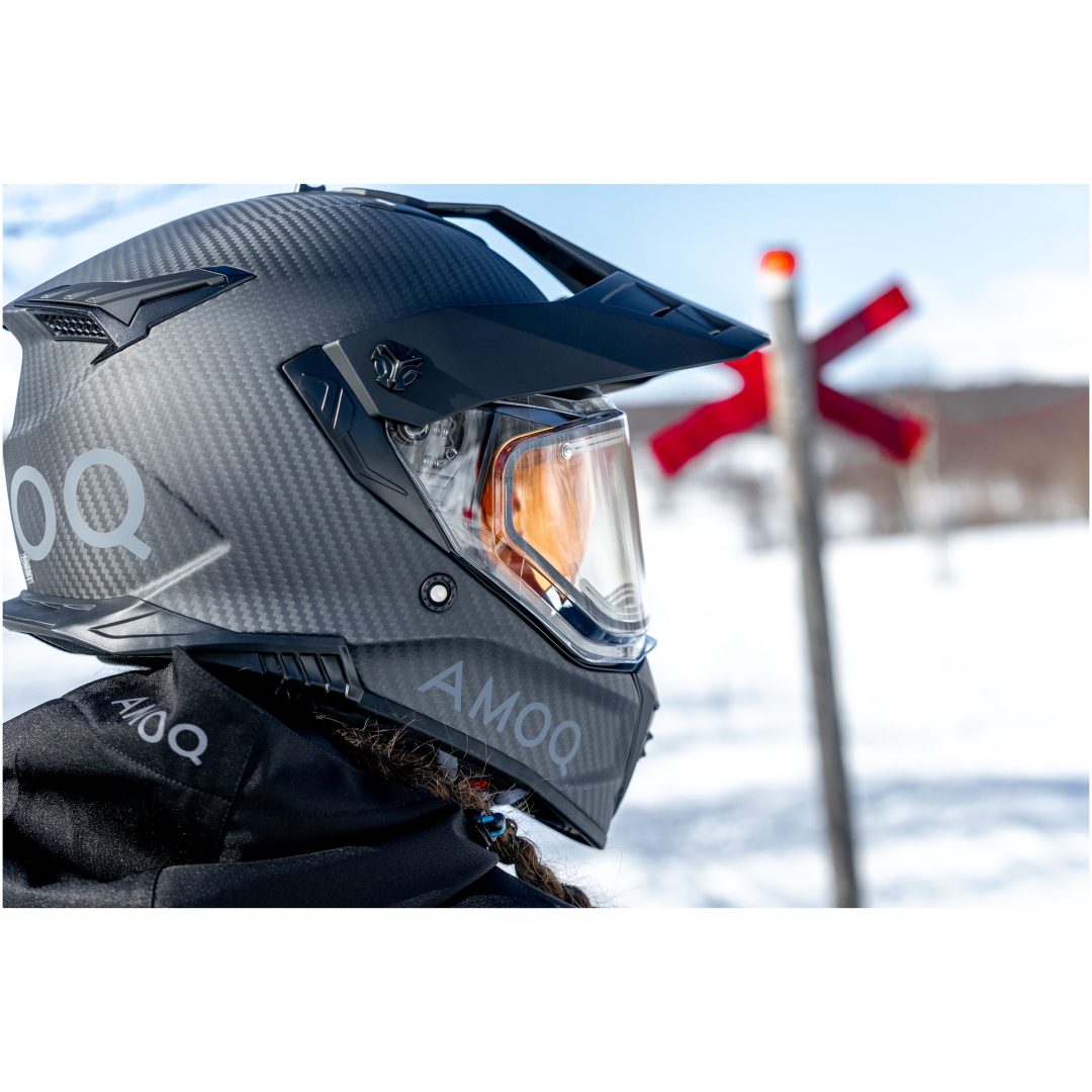 Eventyrhjelm Recoil Kulfiber Sort AMOQ XS – billede 6