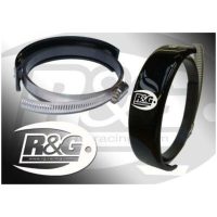 Exhaust Guard Round Muffler ⌀140-165mm Black R&G Racing