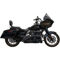 Exhaust Sweeper Black w/slotted sheilds M8 Touring 2016-2023