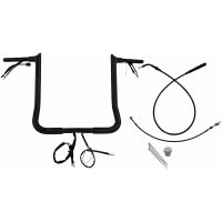 EZ Install Wired Handlebar Kit - 1-1/4" - Pointed Top - 16" - Black