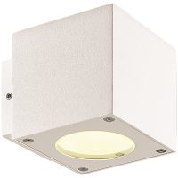 Facadearmatur Cube, 2x3W, LED, Hvid, IP54 MALMBERGS