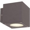 Facadearmatur Cube, 2x3W, LED, Mørkegrå, IP54 MALMBERGS – miniature 1