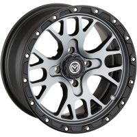 Fælg 545x Grå Satin Aluminium MOOSE RACING