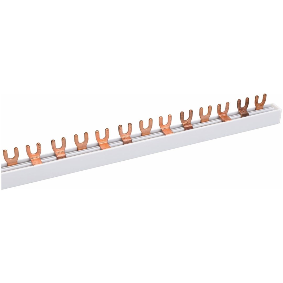 Faseskinne 3-faset, Gaffel, 3-P, 10 mm², 18 moduler MALMBERGS