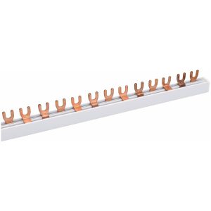 Faseskinne 3-faset, Gaffel, 3-P, 10 mm², 25 moduler MALMBERGS