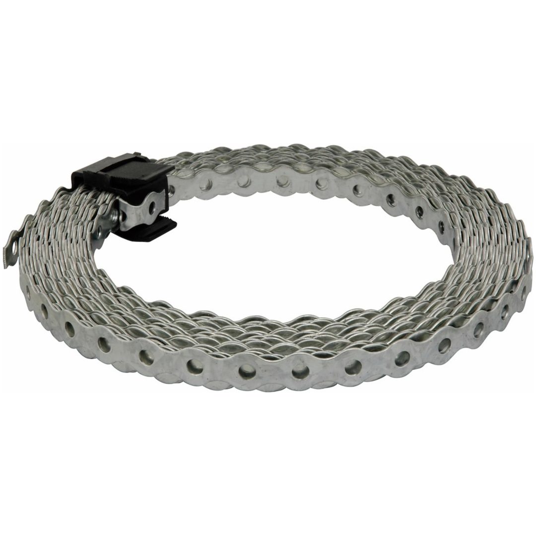 Fastgørelsesbånd, Forzinket, 12 mm, ⌀5 mm MALMBERGS