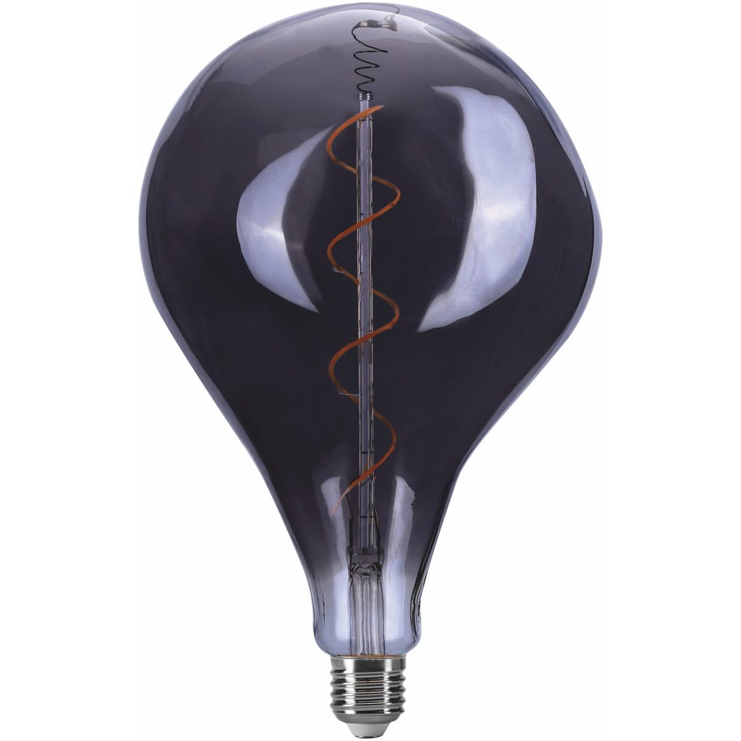 Filament LED-pære, BT165, Smoky, 4W, E27, 230V, Dim, MB Malmbergs
