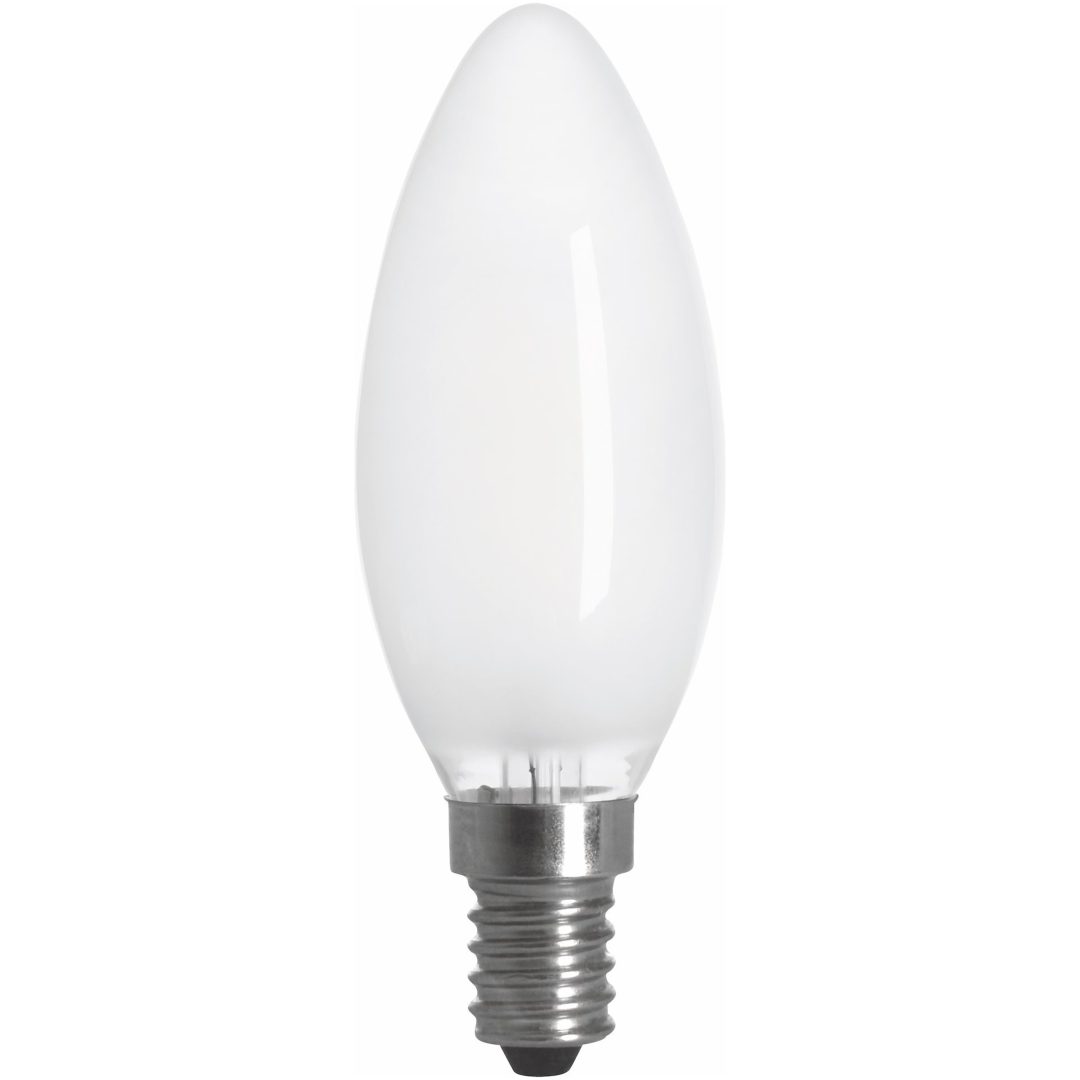 Filament LED-pære, Krone, Mat, 2W, E14, 230V, MB MALMBERGS