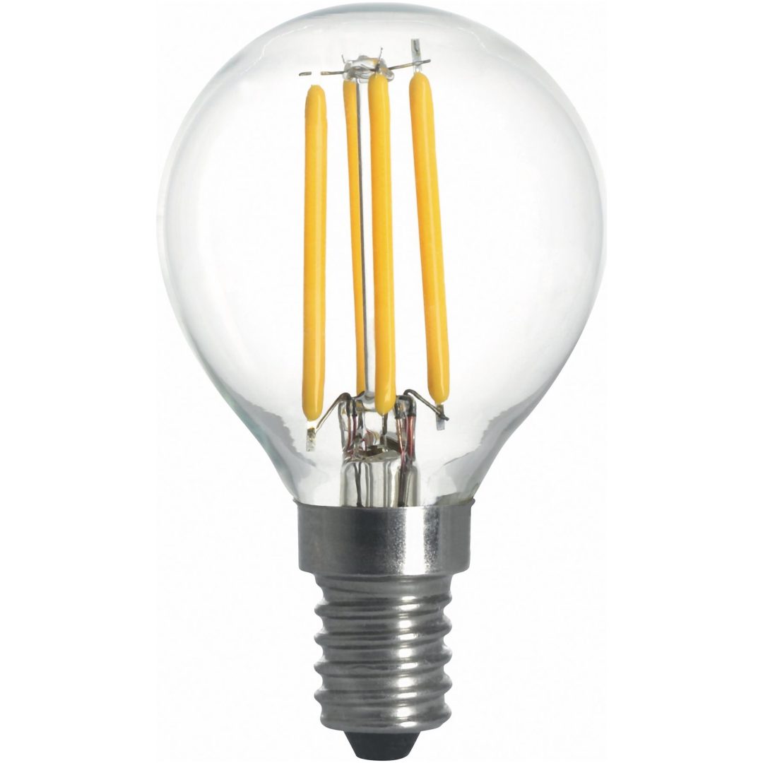 Filament LED-pære, Kugle, Klar, 2W, E14, 230V, MB MALMBERGS
