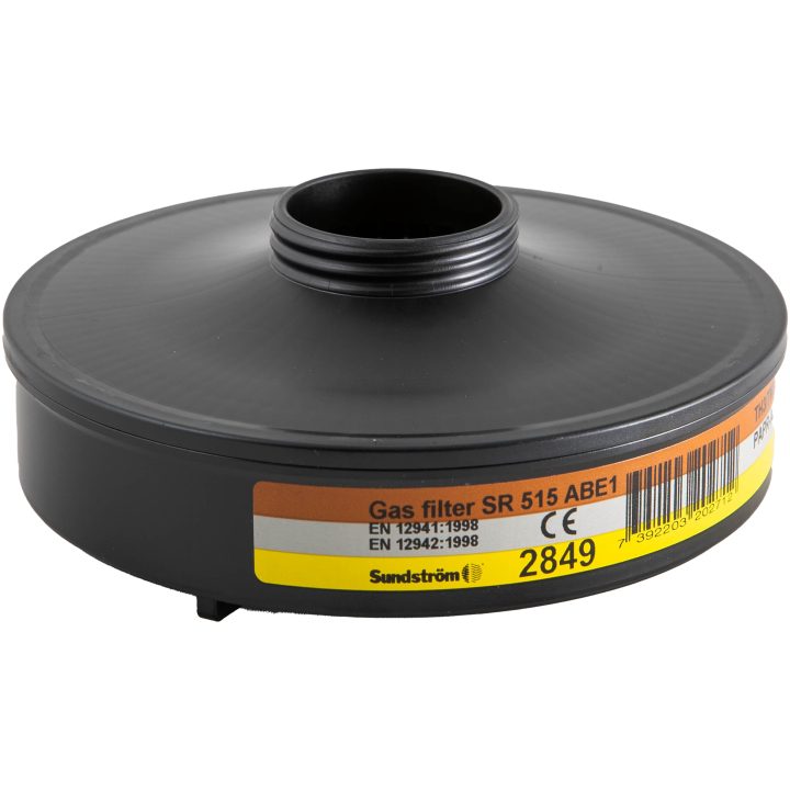 Filter blæserassisteret SR 515 Gas ABE1 2p PAPR Sort Sundström