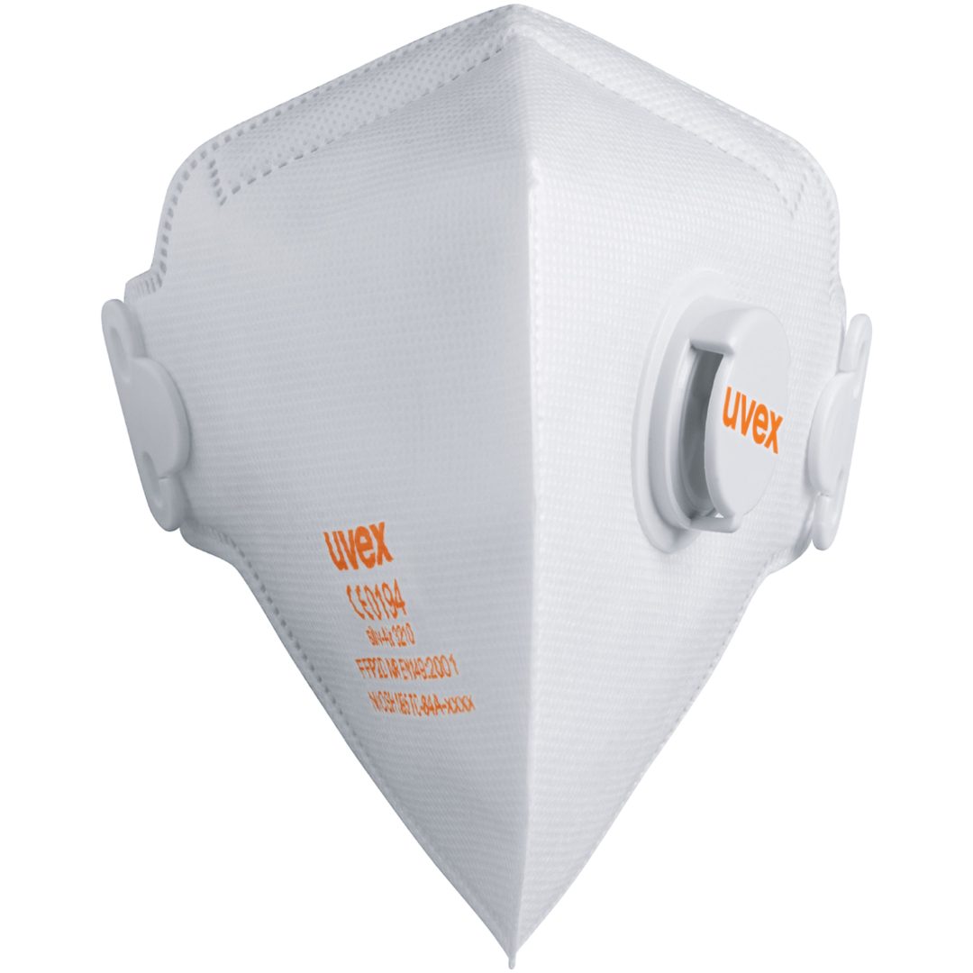 Filtrerende halvmaske foldbar med ventil 3210 FFP2 UVEX HALVMASKE FILTER 8733210 FFP2V