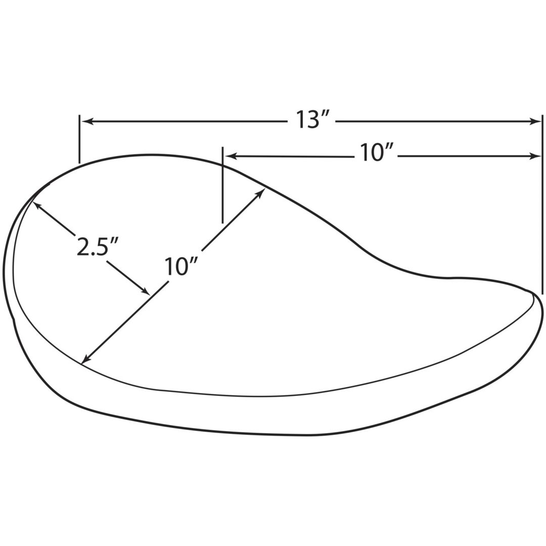 Fjerdersadel Low-Profile Sort DRAG SPECIALTIES – billede 3