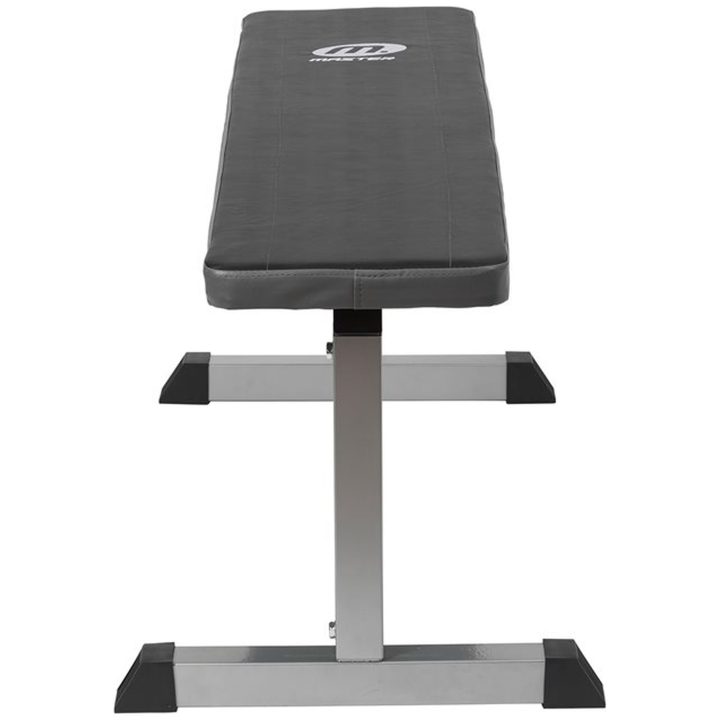 Flad bænk basic sølv Master Fitness – billede 2
