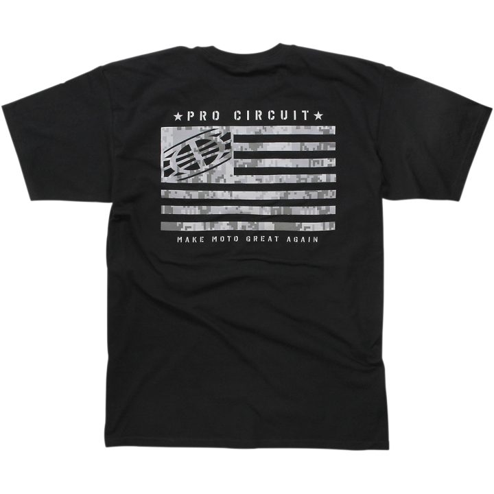 Flag T-Shirt Sort PRO CIRCUIT Small – billede 2