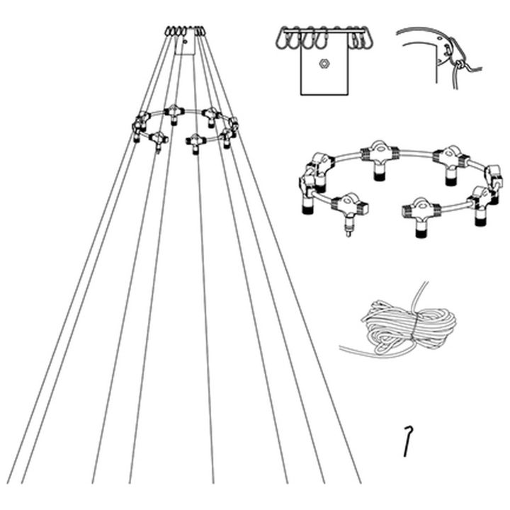 Flagstangsbelysning System LED Hvid Star Trading – billede 2