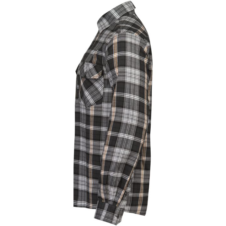 Flannelsskjorte 5138 Functional Mørkegrå/Orange Jobman XXXL – billede 2