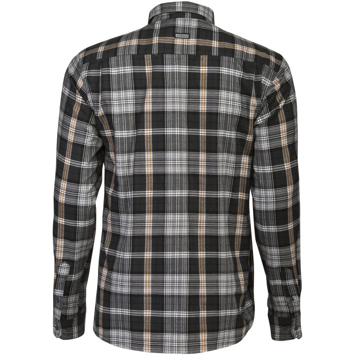Flannelsskjorte 5138 Functional Mørkegrå/Orange Jobman XXXL – billede 3
