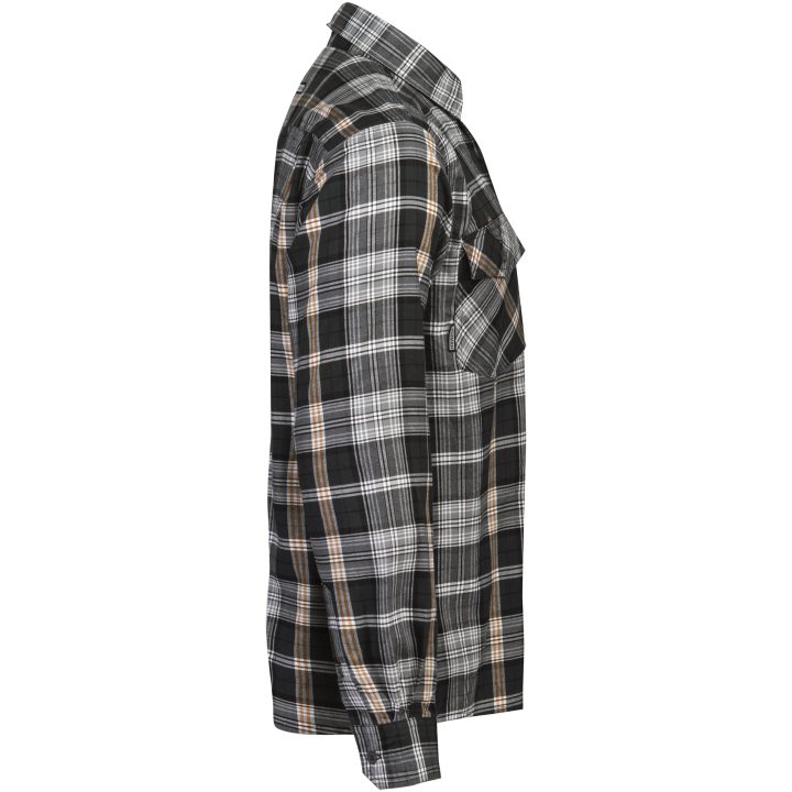 Flannelsskjorte 5138 Functional Mørkegrå/Orange Jobman XXXL – billede 4