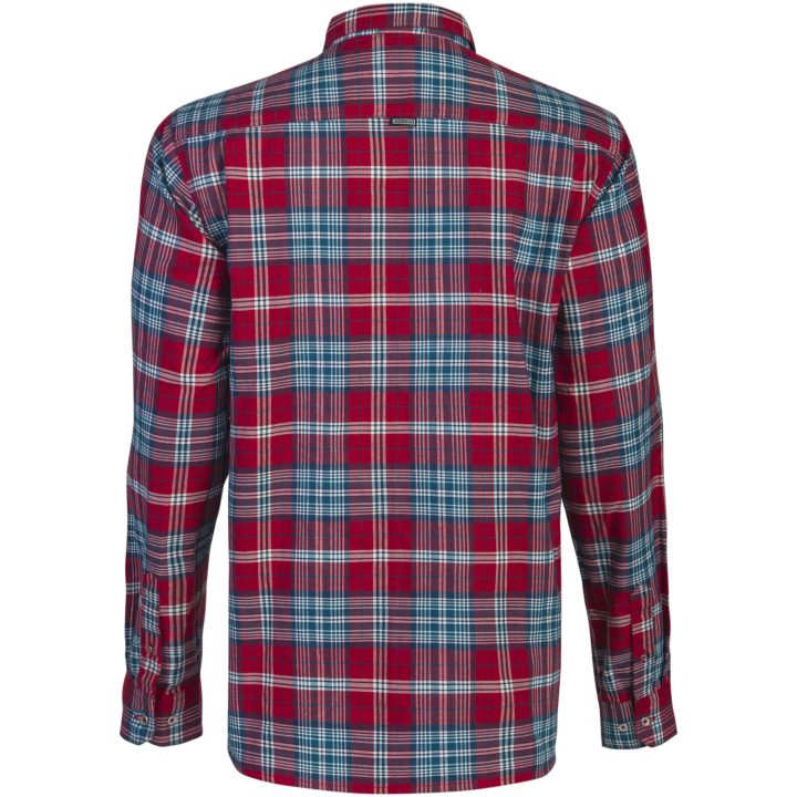 Flannelsskjorte 5138 Functional Rød/Petrol Jobman XXXL – billede 3