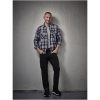 Flannelsskjorte 5138 Functional Rød/Petrol Jobman XXXL – miniature 7