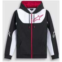Fleece Session v3 Hoodie Black/White/Red, XL Alpinestars