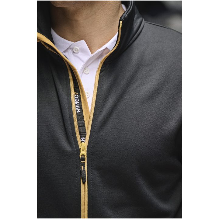 Fleecejacka 5158 Svart/orange Jobman – billede 3