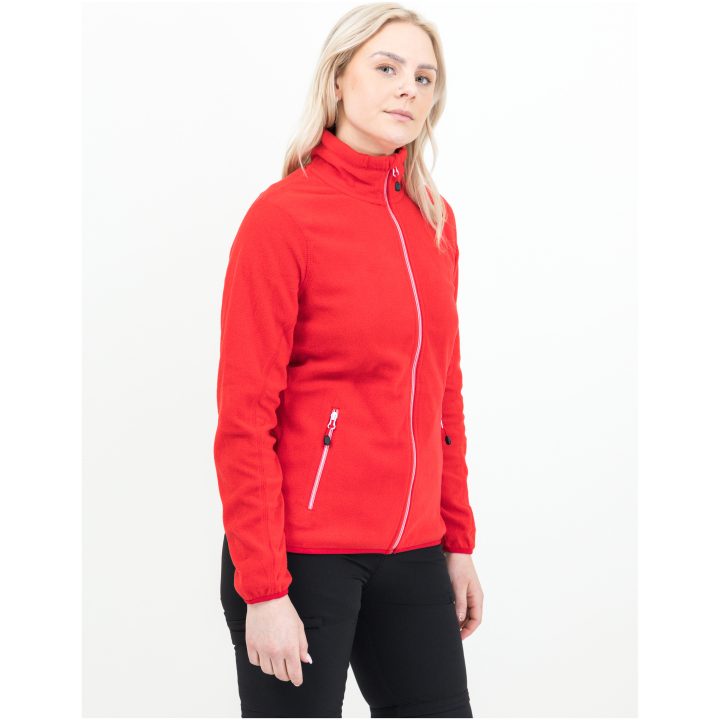 Fleecejacka Dam Twohand Röd Printer RED XS – billede 4