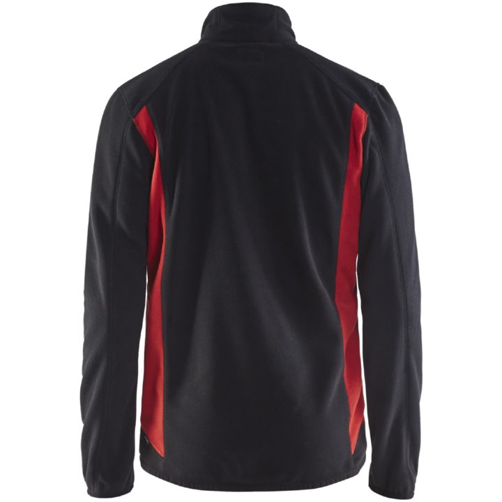Fleecejakke 47302510 Sort / Rød BLÅKLÄDER FLEECEJAKKE 47302510 SVA/R XS – billede 2