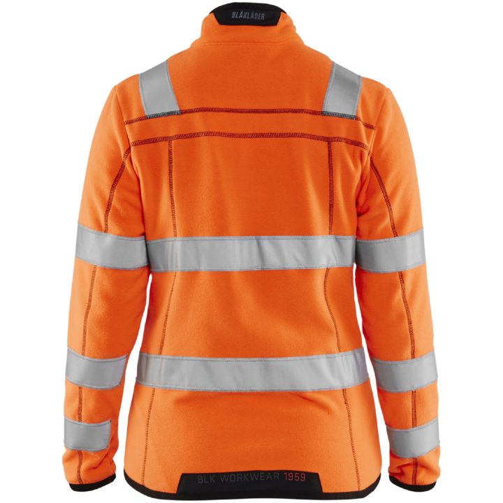 Fleecejakke dame 49661010 Hivisorange BLÅKLÄDER FLEECEJAKKE 49661010 ORANGE XS – billede 2