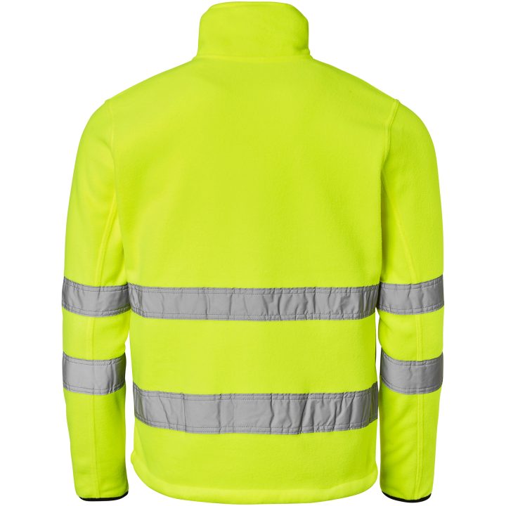 Fleecetrøje 4642 Hi-Vis Fuld Lynlås Fluorescerende Gul Top Swede XS – billede 3