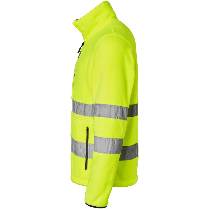Fleecetrøje 4642 Hi-Vis Fuld Lynlås Fluorescerende Gul Top Swede XS – billede 4