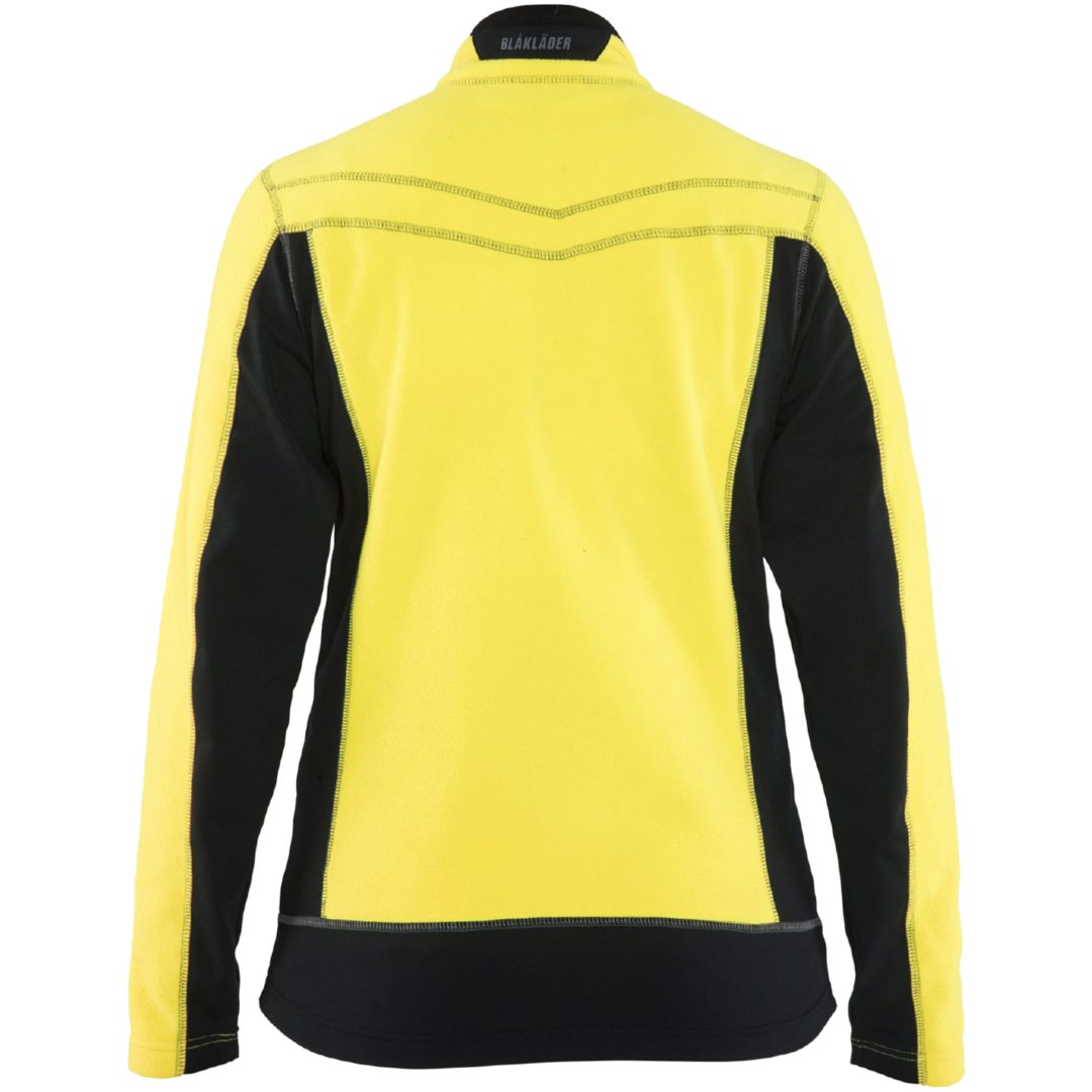 Fleecetrøje dame 49241010 Hivisgul / Sort BLÅKLÄDER FLEECETRØJE 49241010 GUL/S XS – billede 2