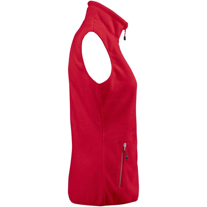 Fleeceväst Dam Sideflip Röd Printer RED XS – billede 3