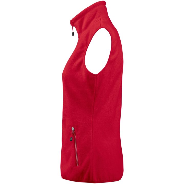 Fleeceväst Dam Sideflip Röd Printer RED XS – billede 4
