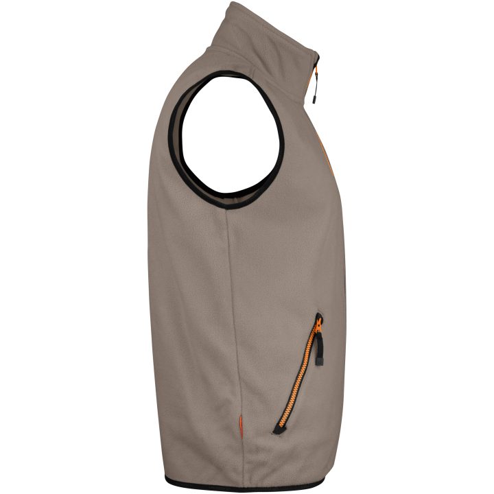 Fleecevest 7501 Practical Khaki Jobman XXXL – billede 4