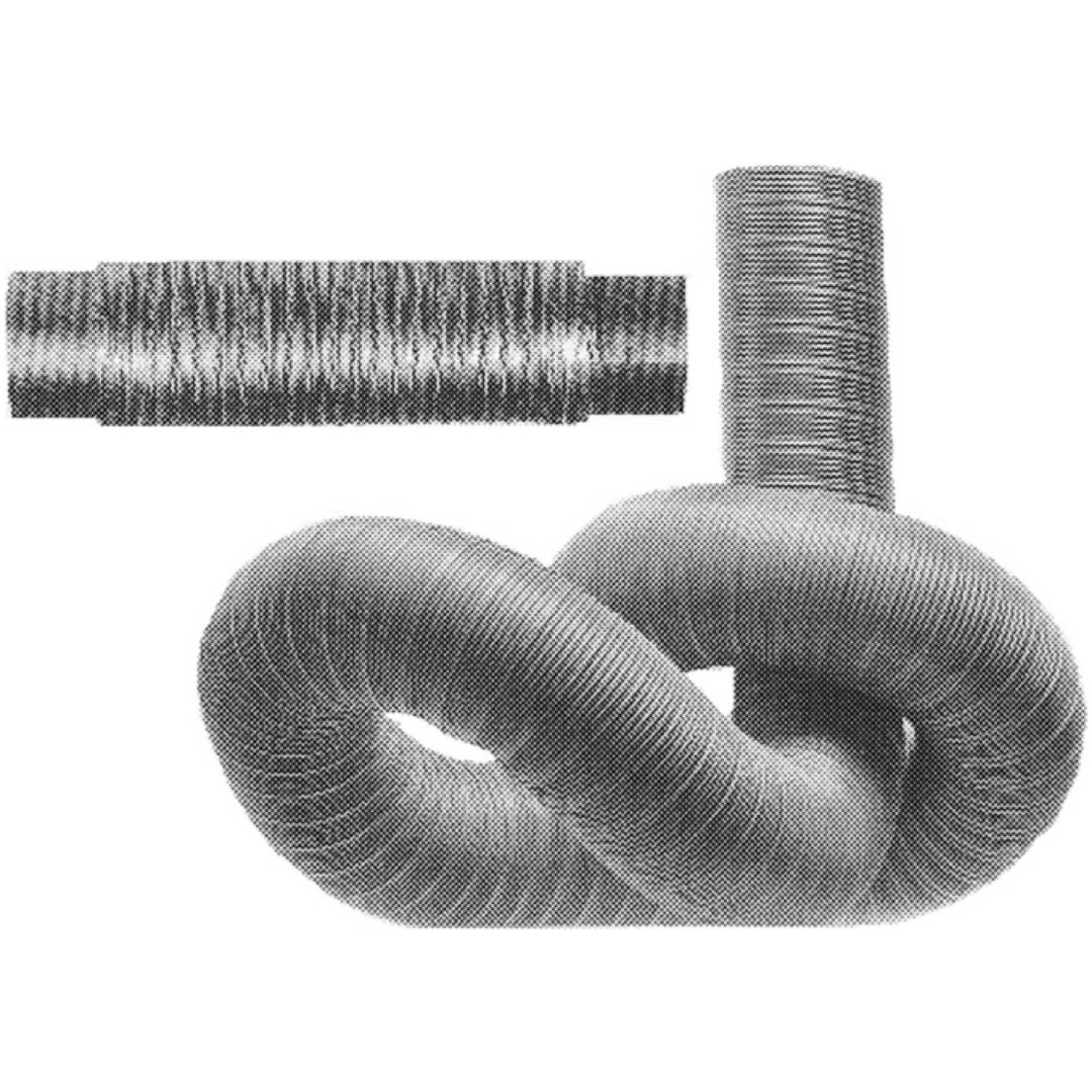 Fleksibelt Rør Aluminium NONAME RØR ALU FLEX 100MM 1M MUFFE/MUFFE