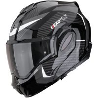 Flip-up hjelm EXO-TECH EVO PRO ACUTI Sort/Sølv Scorpion