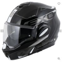 Flip-up hjelm EXO-TECH EVO Traveller Sort/Hvid Scorpion