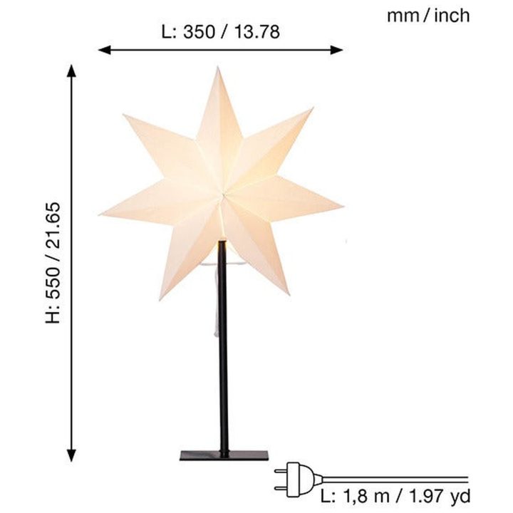 Fod, skærm & stjerne Frozen Hvid Star Trading 55 cm – billede 3