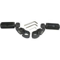 Fodhviler Highway Pegs Med Monteringsarme Sort Mat Pulverlakeret RIVCO PRODUCTS