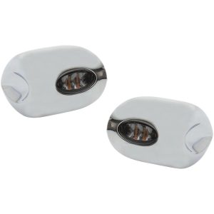 Forblinklys Led Elypse Klar/Røgfarvet/Krom KODLIN USA