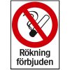 Forbudsskilt Rygning Forbudt SYSTEMTE SKILT 34-5713 297X420MM – miniature 2