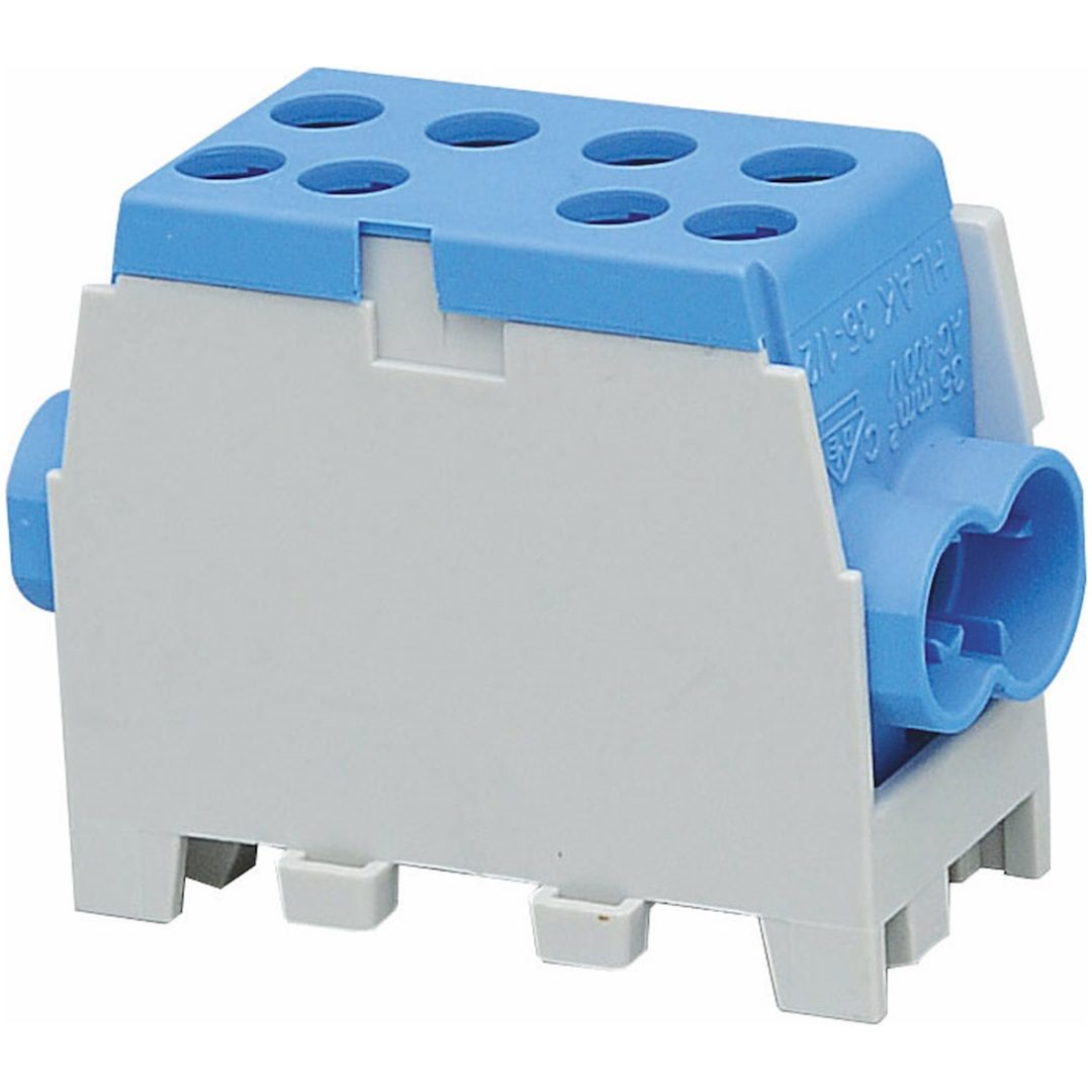 Fordelingsblok, AL/CU, Blå, 2x35+2x25 mm² MALMBERGS