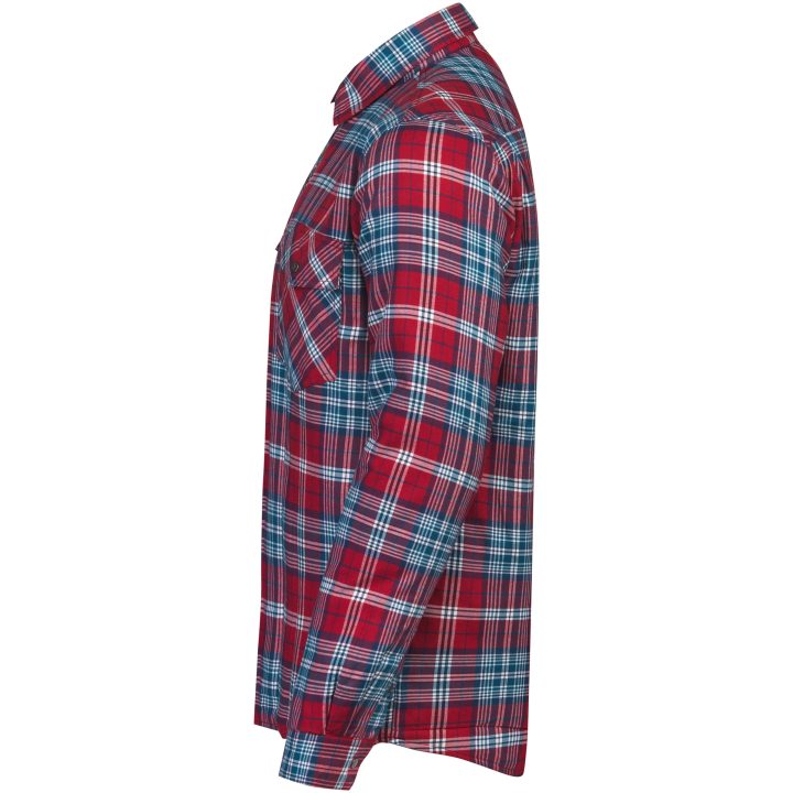 Foret flanellskjorte 5157 Functional Rød/Petrol Jobman XXXL – billede 2