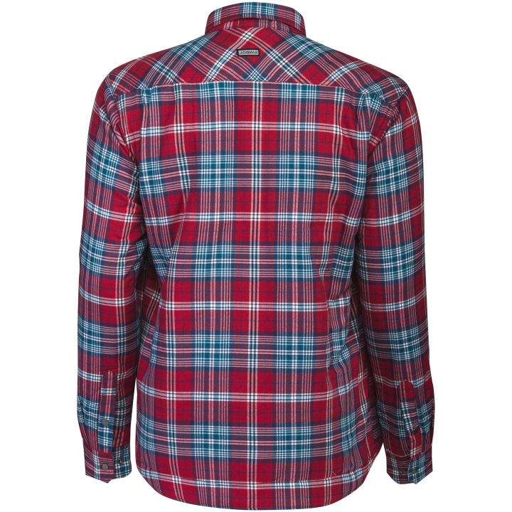 Foret flanellskjorte 5157 Functional Rød/Petrol Jobman XXXL – billede 3