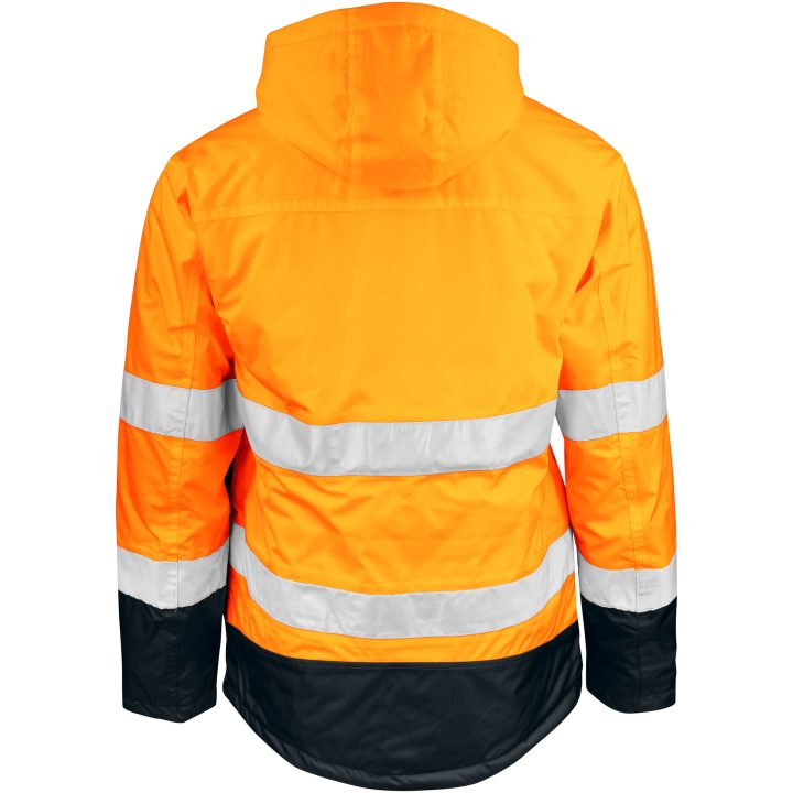 Foret Jakke Hi-Vis 1383 Practical Orange/Sort Jobman XXXL – billede 3