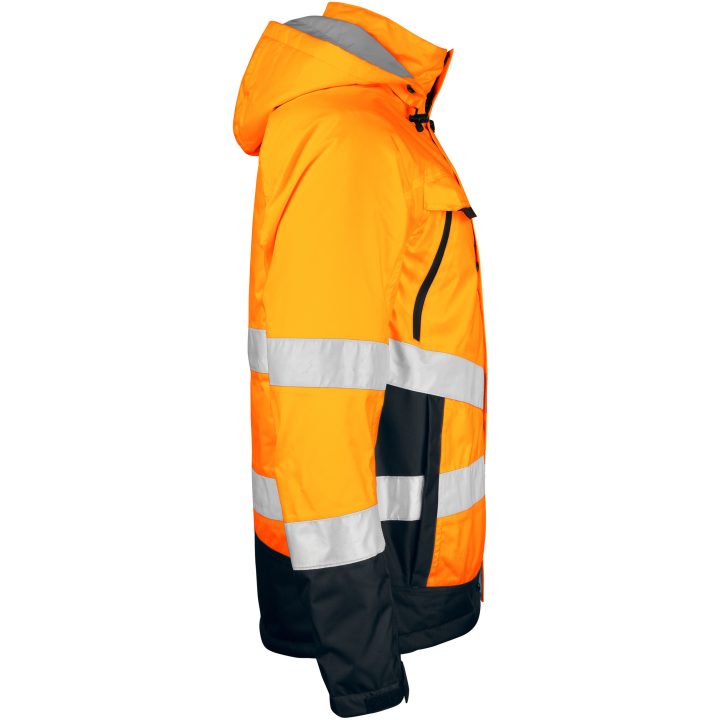 Foret Jakke Hi-Vis 1383 Practical Orange/Sort Jobman XXXL – billede 4