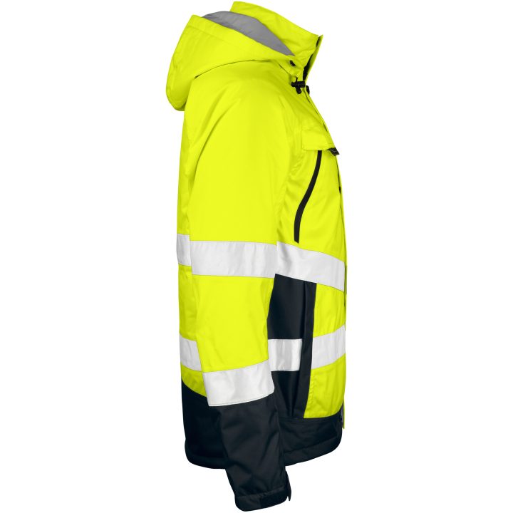 Foret jakke med høj synlighed 1383 Practical Gul/sort Jobman XXXL – billede 4