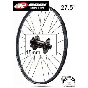 Forhjul BlackRock23 Sort RODI