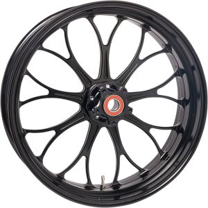 Forhjul Revolution Sort Blank Maskinbearbejdet Aluminium PERFORMANCE MACHINE